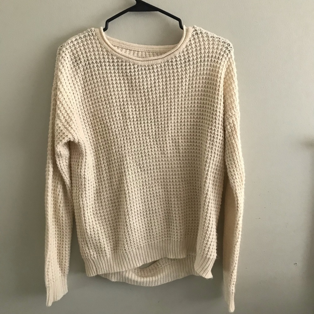Cream knit sweater